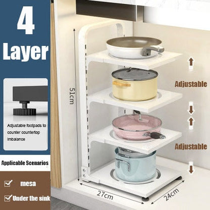 Space Saving Collapsible Corner Shelf Rack