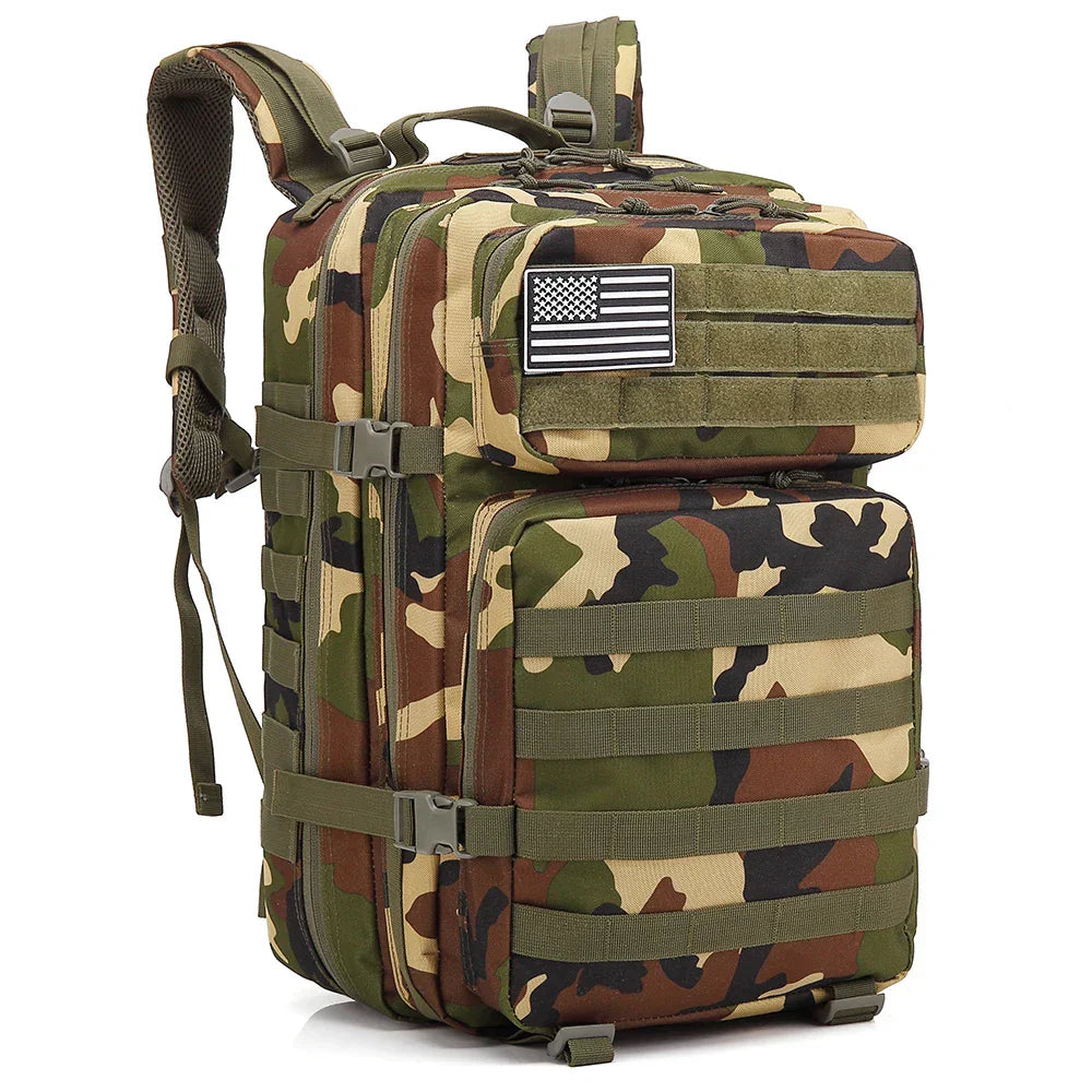 Tactical 45L Hiking Backpack - Durable & Versatile