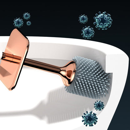 Compact Bathroom Toilet Brush with Holder