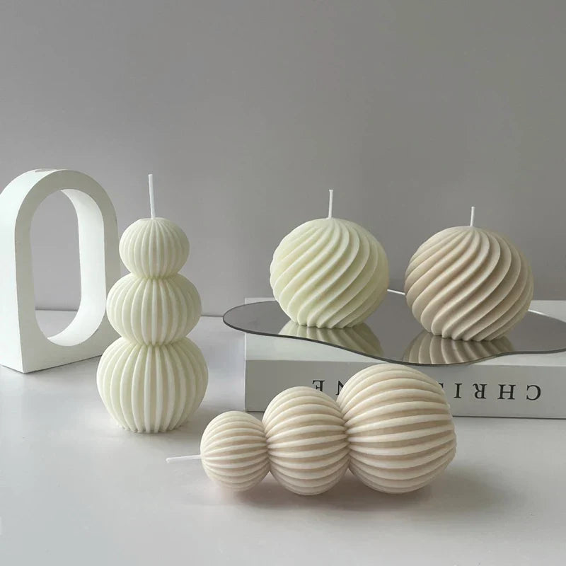 Unique Geometric Golf Ball Shaped Scented Candle