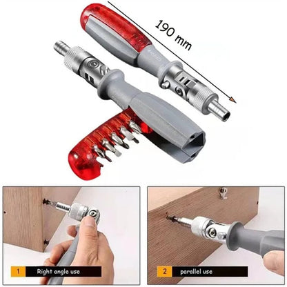 Fesara Pro Adjustable Folding Ratchet Screwdriver Kit