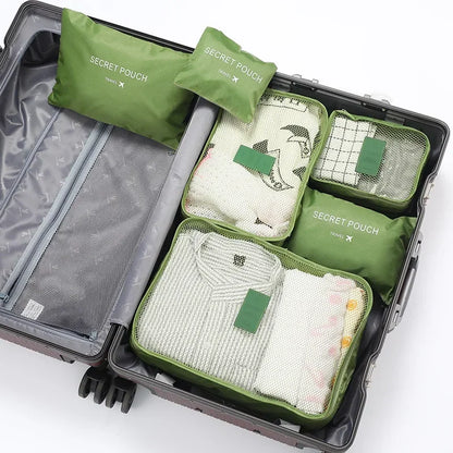 Practical Travel Luggage Packing Set 6-Piece Waterproof