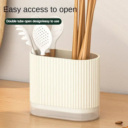 Space Saving Kitchen Cutlery Holder with Drainage
