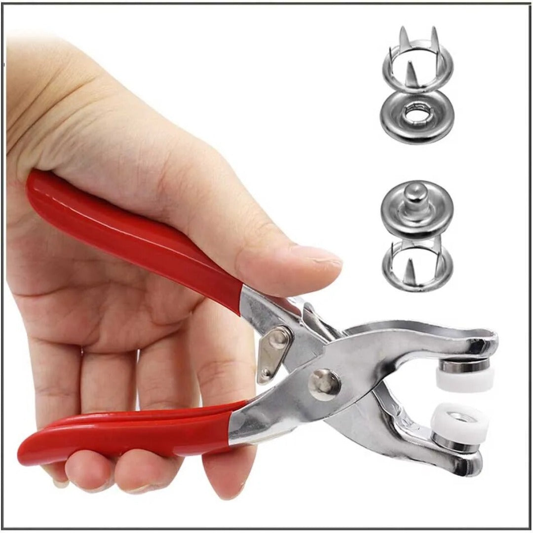 Easy Grip Button Pliers for Fabric and Leather