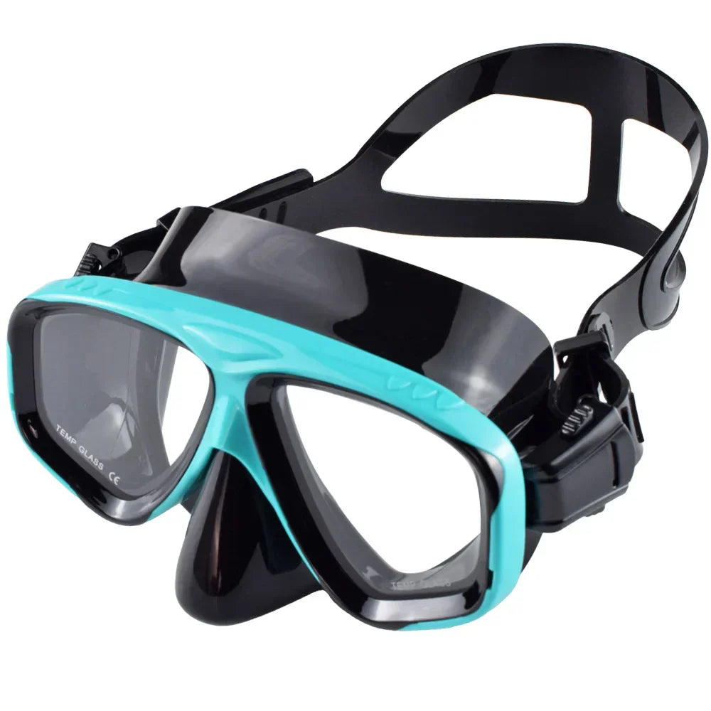 Premium Dive Mask Snorkel Set with Wide View Lens