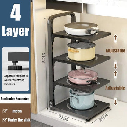 Space Saving Collapsible Corner Shelf Rack