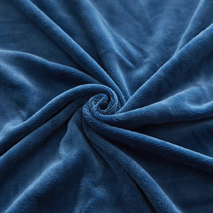 Cozy Fitted Sheet with Soft Velvet Winter Mattress Cover