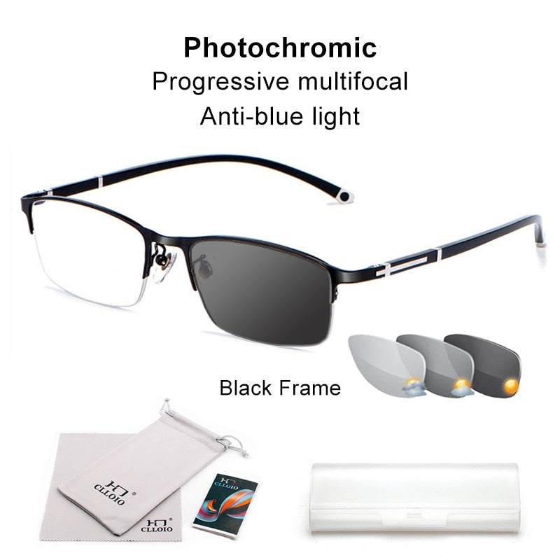 Stylish Progressive Blue Blocker Glasses