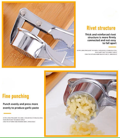 Durable Stainless Steel Garlic Crusher