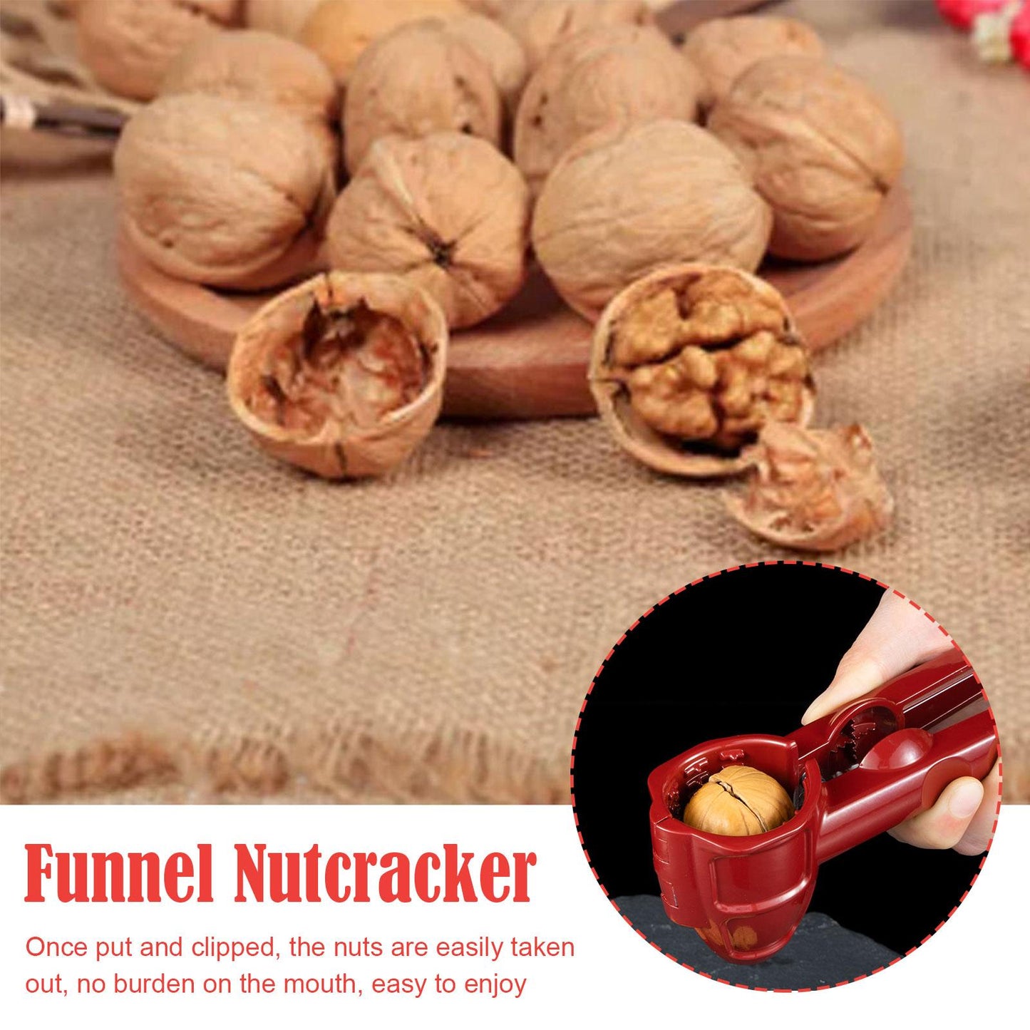 Fesara | Simple Nut Cracking Tool Walnut Cracker