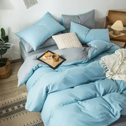 Soft Reversible Duvet Cover Set