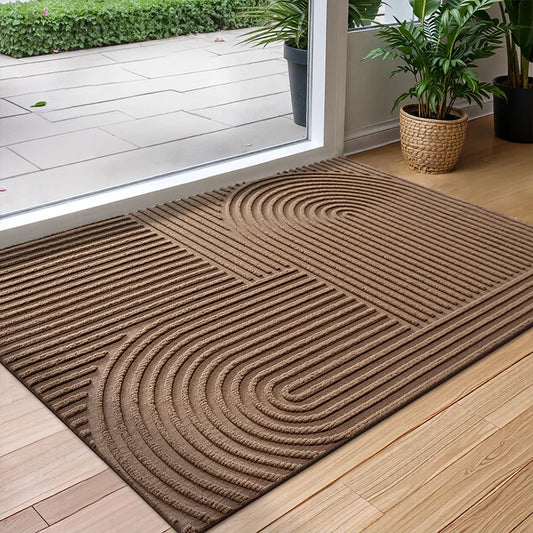 Durable Rubber Entrance Mat Non Slip Water Resistant - Fesara