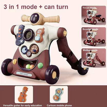 Safe 3-in-1 Baby Activity Walker with Tray - Fesara