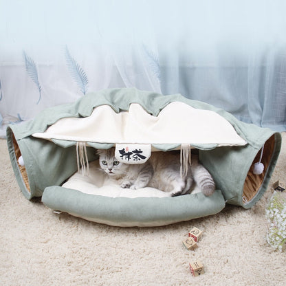 Fesara | Collapsible Pet Play Tunnel House Bed - Fesara
