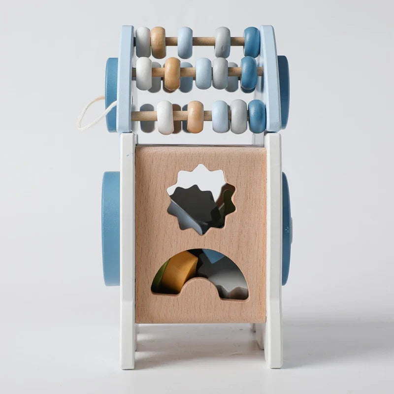 Natural Wood Space Building Blocks Set