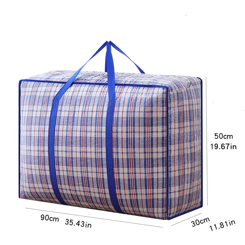 Durable Folding Storage Bag with Zipper and Water Resistance