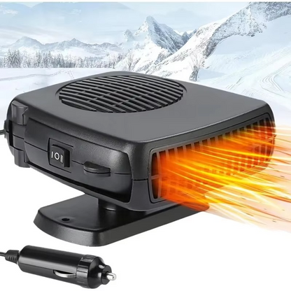 Compact Car Heater Defroster 2-in-1 Fan