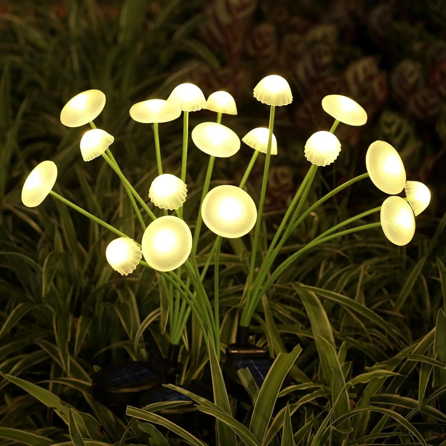 Colorful Solar Powered Garden Lamp 6 LED Lights Outdoor - Fesara