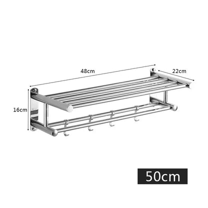 Slim Stainless Steel Wall Towel Rack
