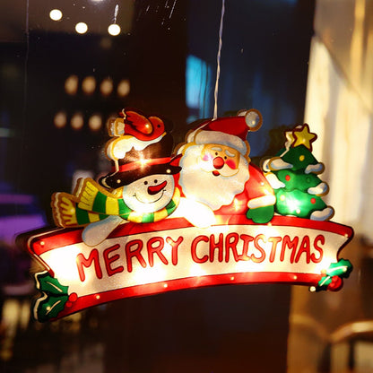 Colorful Christmas Window String Lights