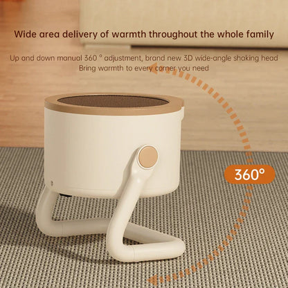 Compact 1000W Electric Space Heater with Safety Tip