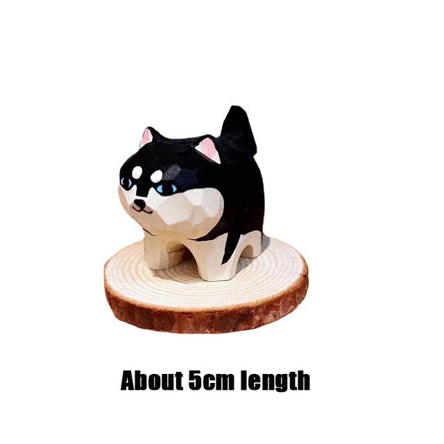 Adorable Handcrafted Wood Animal Figurines