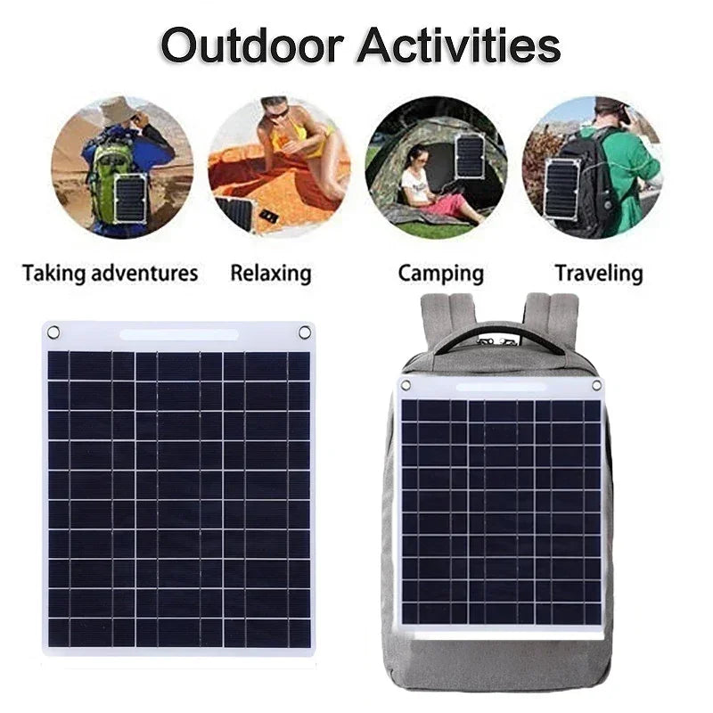 Compact Solar Charger 100W Waterproof Portable Power