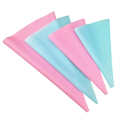 4Pcs Reusable Cake Decorating Icing Bags Set