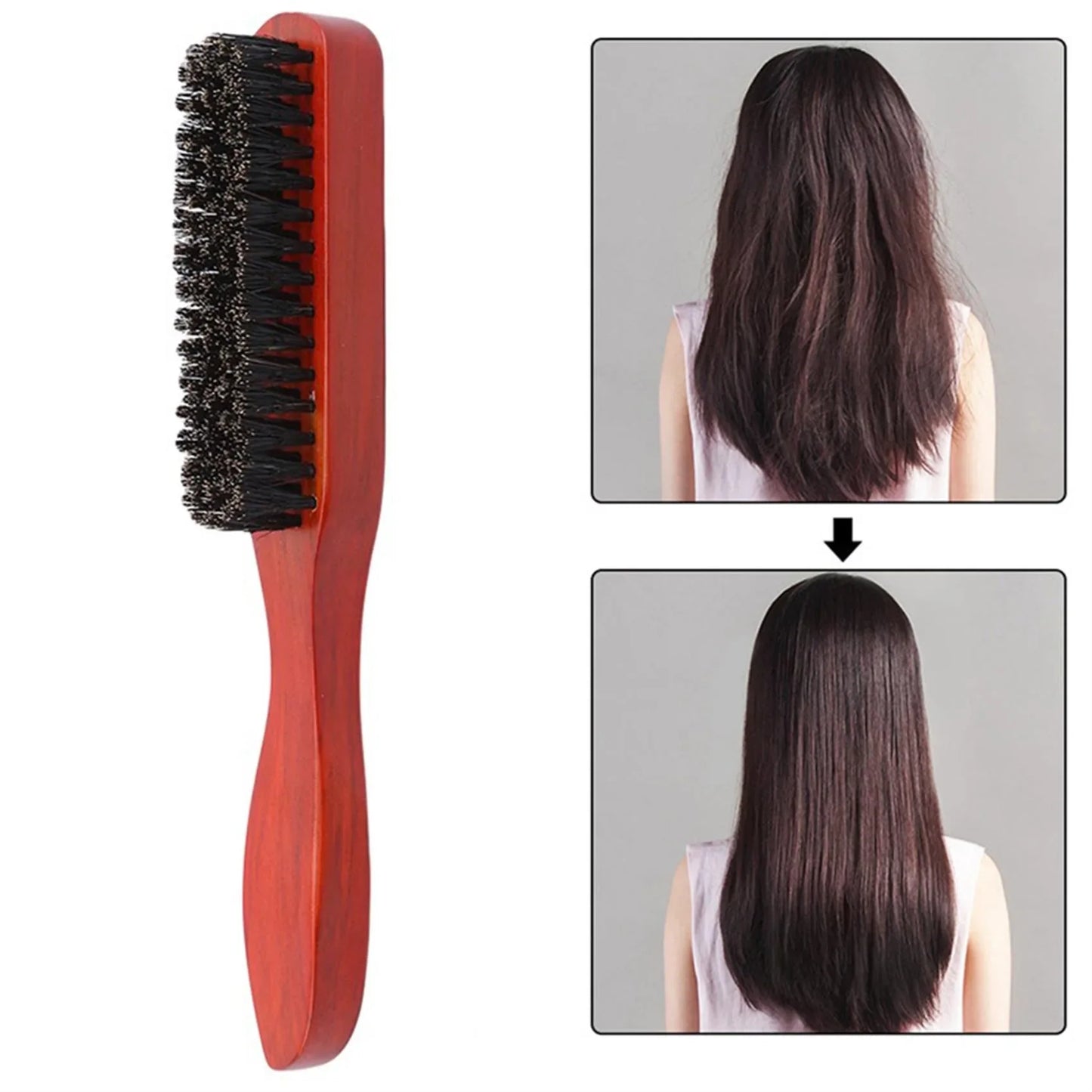 Pro Hair Wooden Detangling Brush for Home Styling