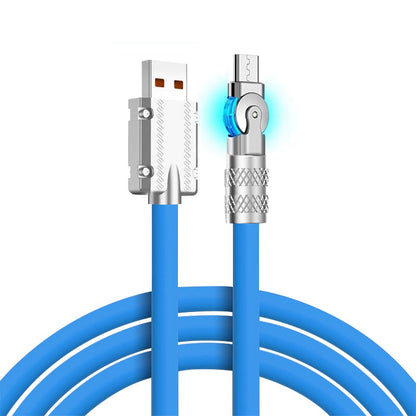 Fast Charging Phone Cable with 360 Rotator