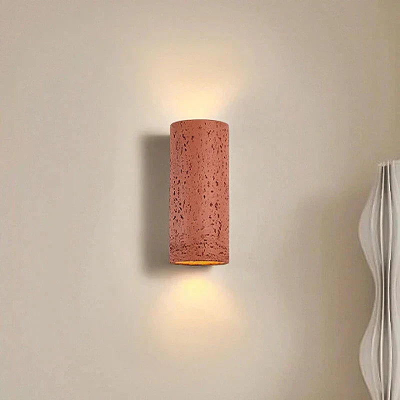 Rustic Concrete Effect Wall Lamp