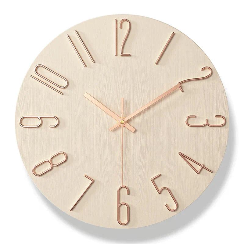 Rustic Wood Wall Clock