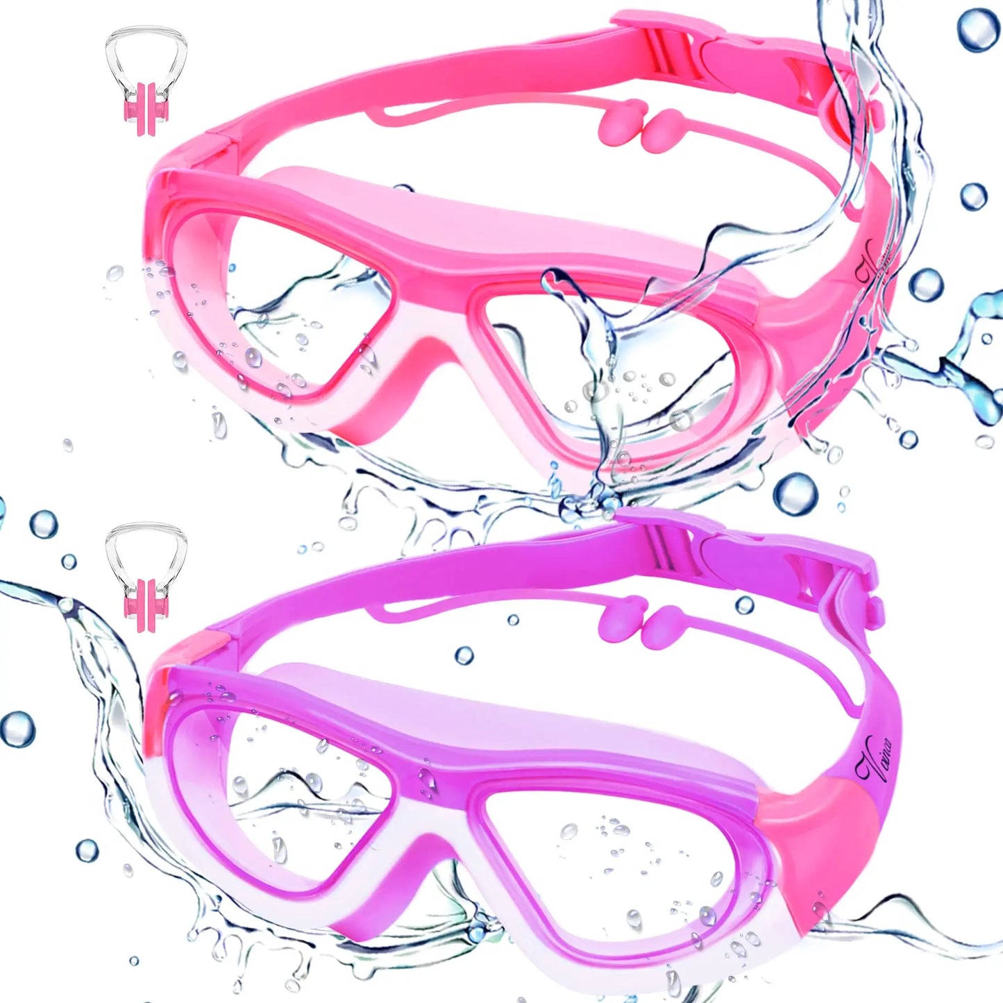 Colorful Kids Swim Goggles