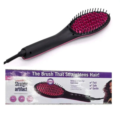 Fast Hair Straightening Brush with Heat