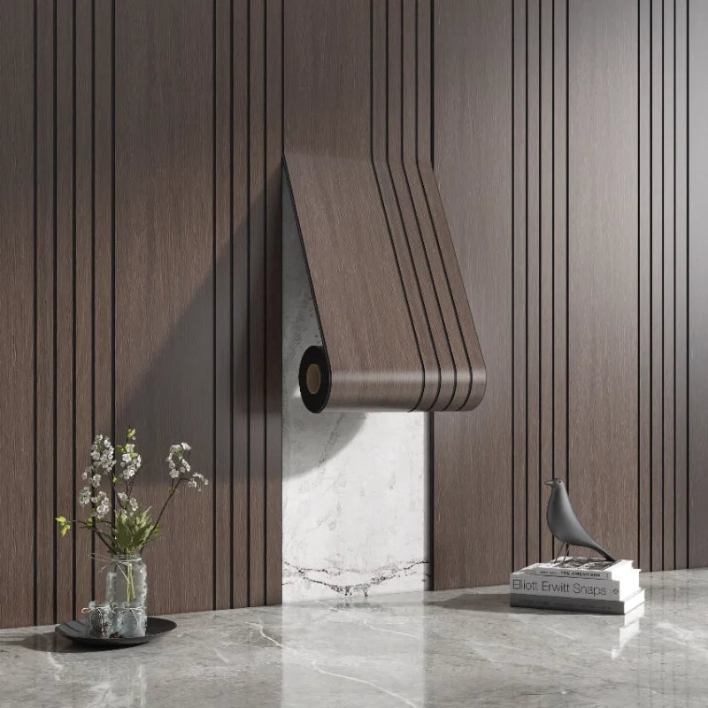 Textured Wood Grain Wall Stickers Self Adhesive Decor
