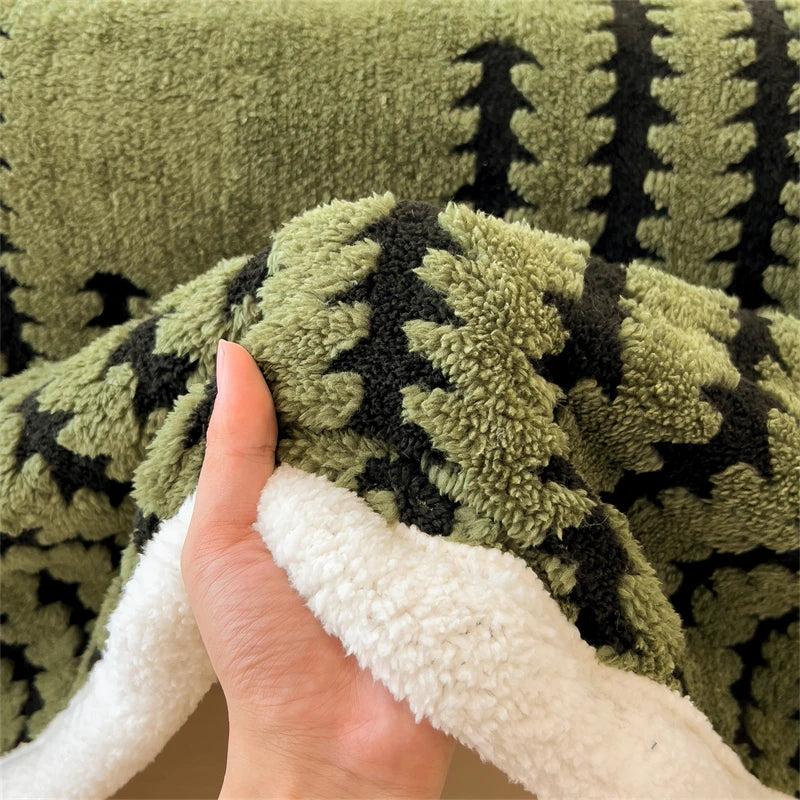 Plush Soft Blanket with Velvet and Flannel