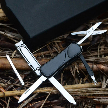 Practical 10in1 Steel Multi Tool Keychain