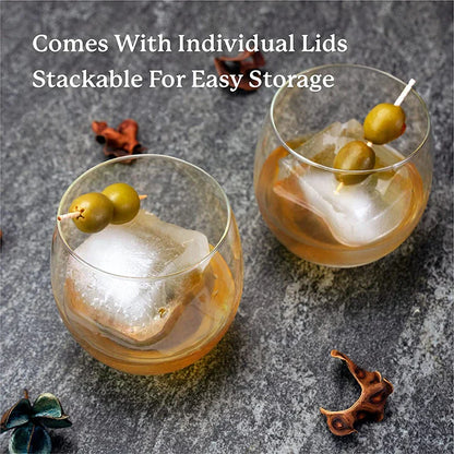 Large Silicone Ice Cube Tray, BPA-Free & Easy Release
