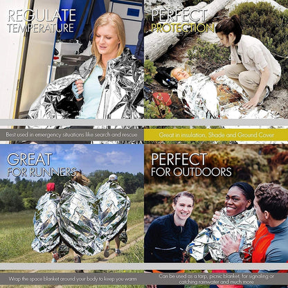 Warm Thermal Emergency Blanket Set