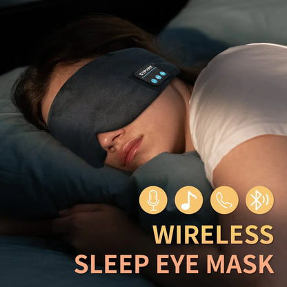 Sleep Mask With Wireless Headphones