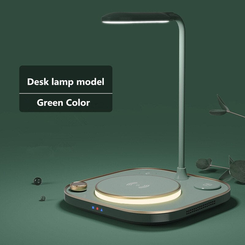 Bright Wireless Charging Desk Lamp with LED Light