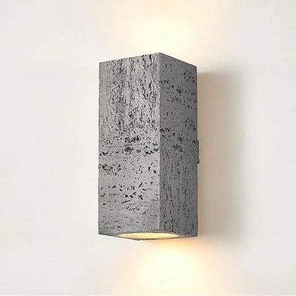 Rustic Concrete Wall Light Fixture