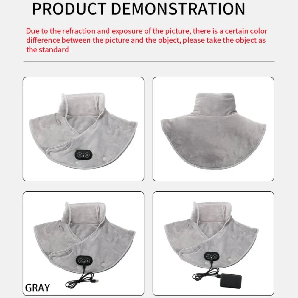 Cozy Heated Neck Massager with Vibration Cushion