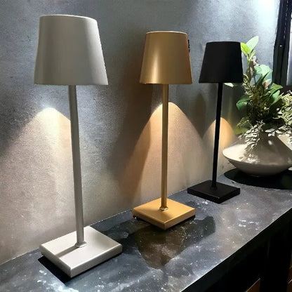 Sleek Contemporary Metal Desk Lamp
