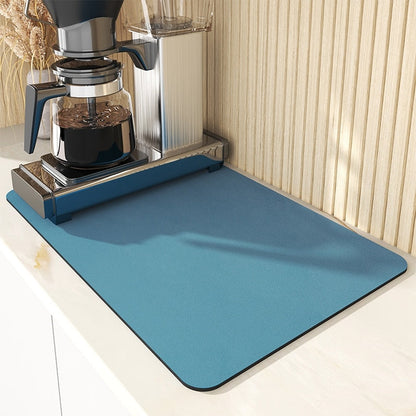 Non-Slip Kitchen Mat for Drying Dishes Safely