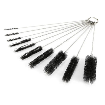 Premium 10pc Cleaning Brush Kit, Stainless Steel & Nylon