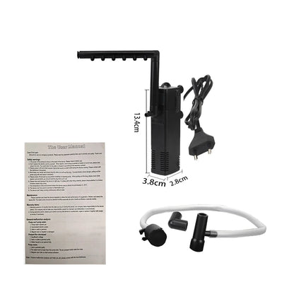 Aquarium Water Pump Filter System with Oxygen Supply - Fesara