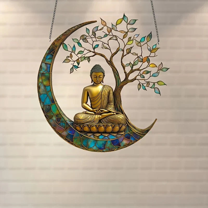 Colorful Buddha Window Hanging Decoration