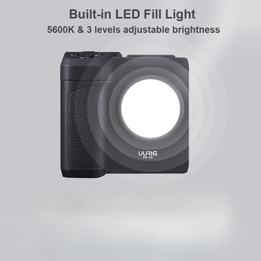 Compact LED Phone Gimbal Stabilizer Mount