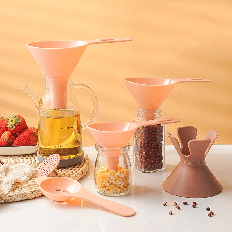 Practical 6in1 Multi Purpose Pouring Funnel Kit